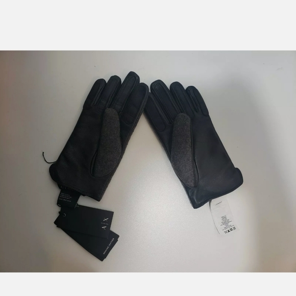 gloves Armani Exchange A/X Size S/xs Wool leather - Picture 4 of 5